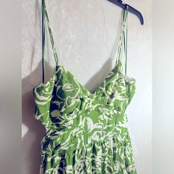 ZARA Floral Cutout Midi Dress - Picture 9 of 12